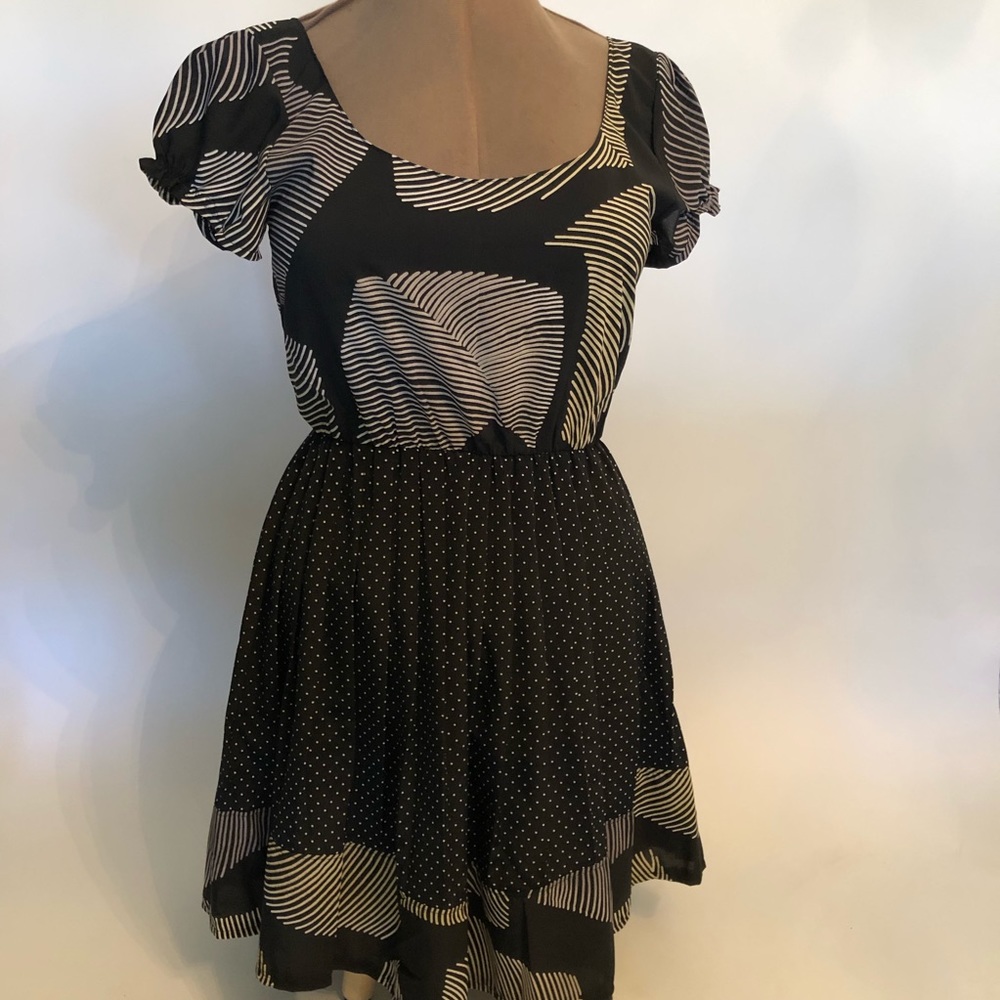 Black and white dress